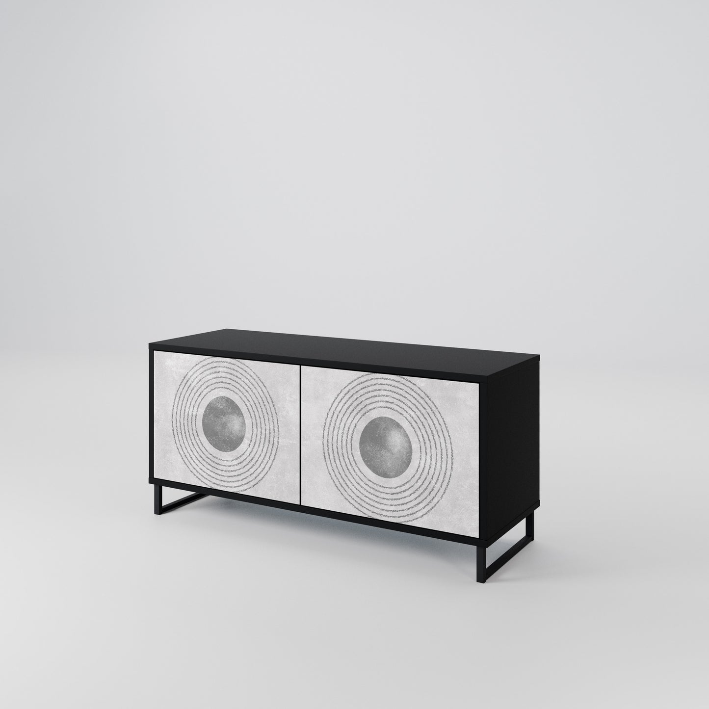 SOLID CIRCLES Mobile TV Compatto a 2 Ante