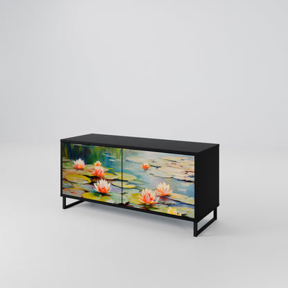 BLOOMING WATERS Mobile TV Compatto a 2 Ante