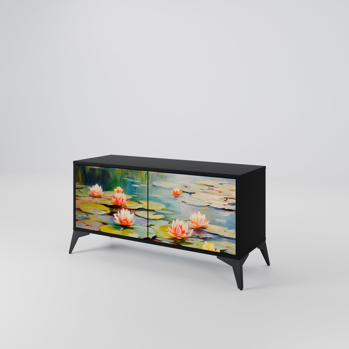 BLOOMING WATERS Mobile TV Compatto a 2 Ante