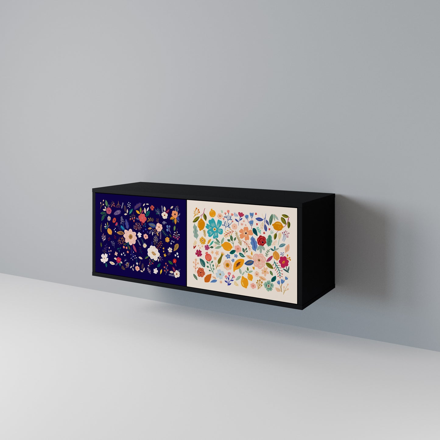 FLORAL COMBINATION Mobile TV Compatto a 2 Ante
