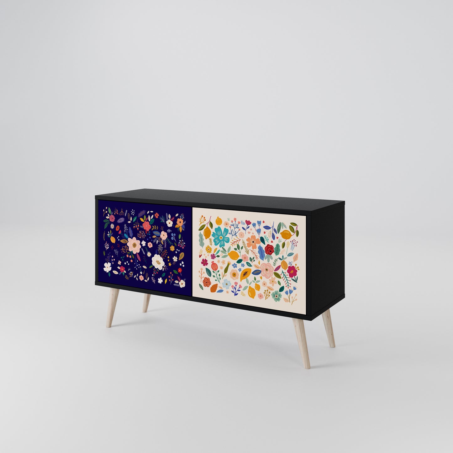 FLORAL COMBINATION Mobile TV Compatto a 2 Ante