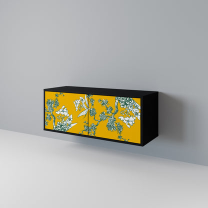 YELLOW CHINOISERIE Mobile TV Compatto a 2 Ante