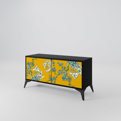 YELLOW CHINOISERIE Mobile TV Compatto a 2 Ante