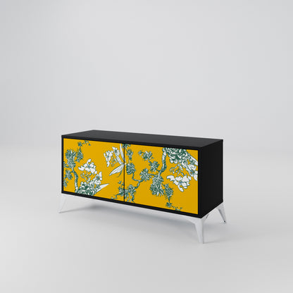 YELLOW CHINOISERIE Mobile TV Compatto a 2 Ante