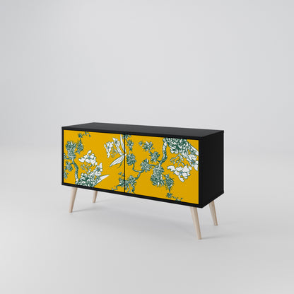 YELLOW CHINOISERIE Mobile TV Compatto a 2 Ante