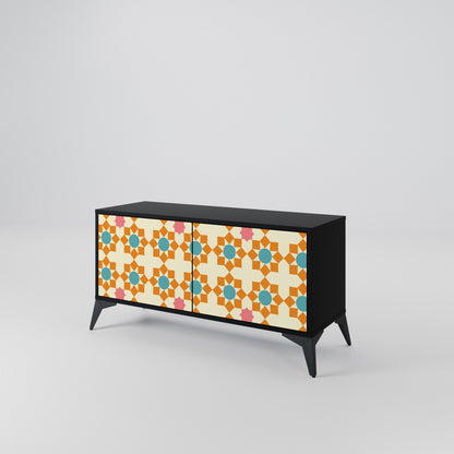 FLORAL DECOR Mobile TV Compatto a 2 Ante