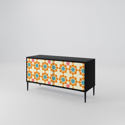 FLORAL DECOR Mobile TV Compatto a 2 Ante