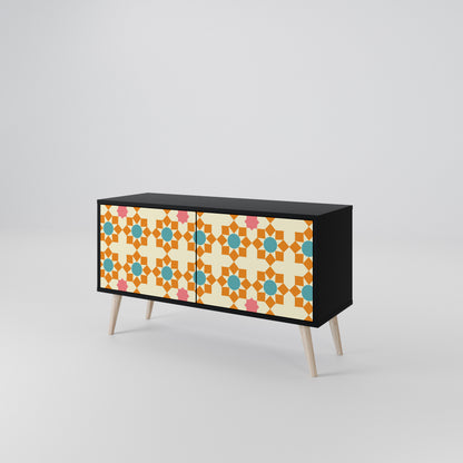 FLORAL DECOR Mobile TV Compatto a 2 Ante
