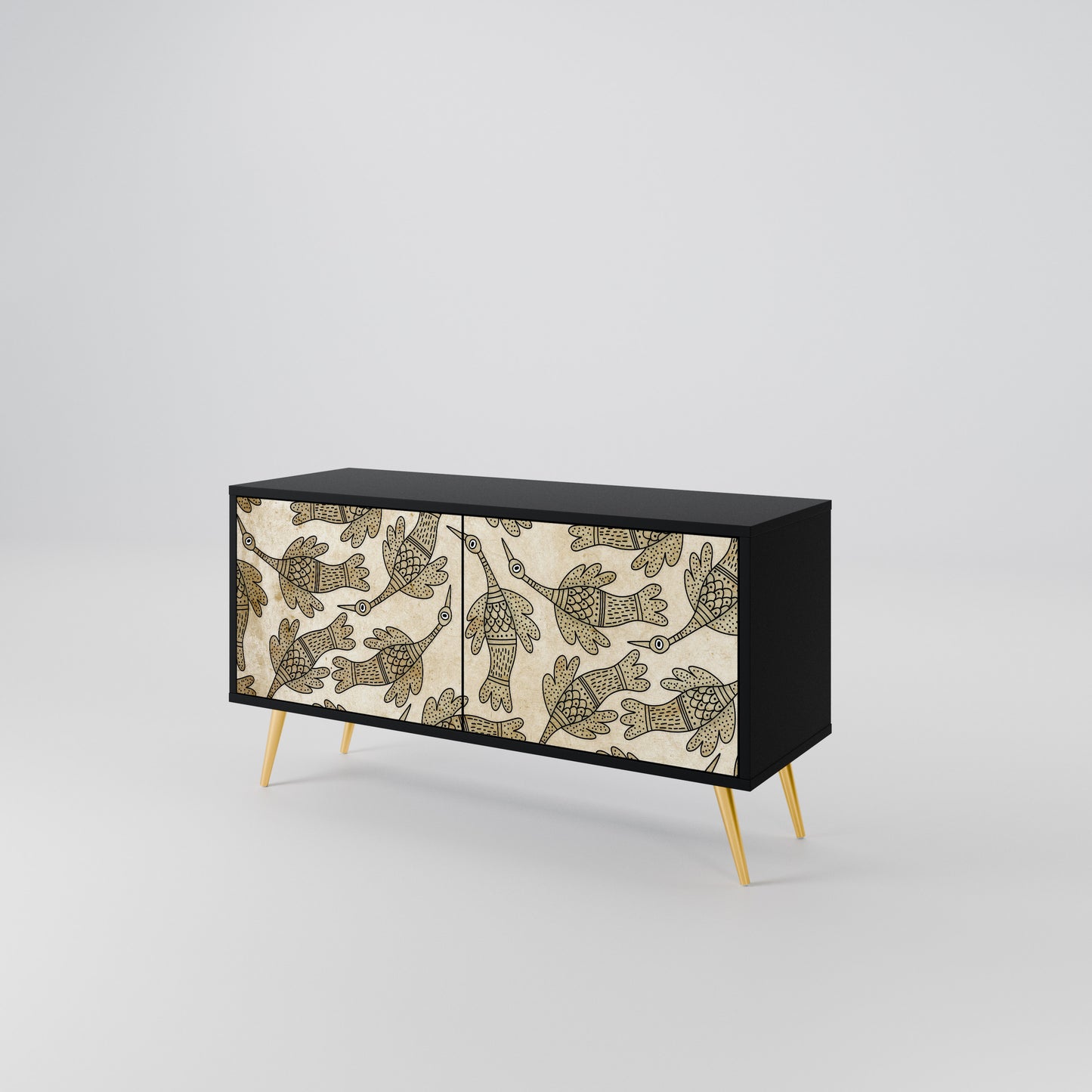 ALMONDINE SONGBIRD Compact 2-Door TV Cabinet