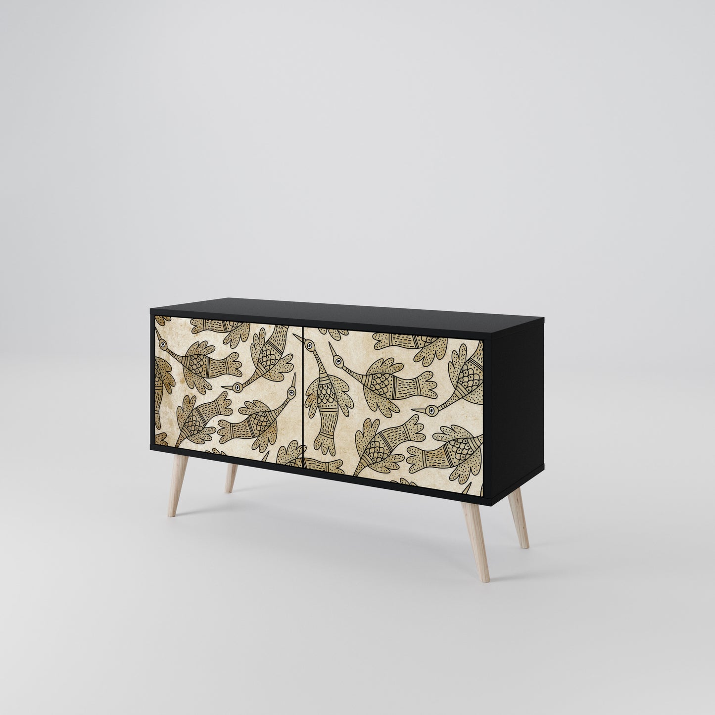 ALMONDINE SONGBIRD Compact 2-Door TV Cabinet