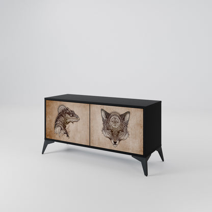 STEAMPUNK CLAN Mobile TV Compatto a 2 Ante