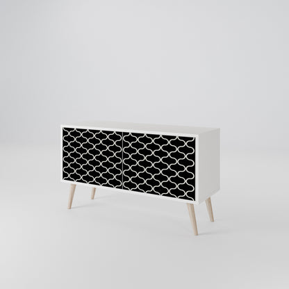 TESSELATED BLACKNESS Mobile TV Compatto a 2 Ante
