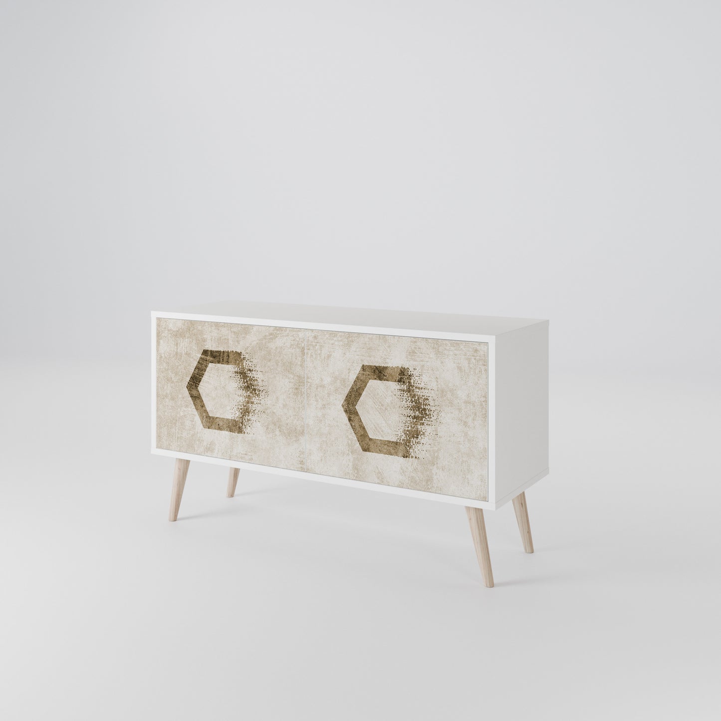 HEXAGONAL SHAPES Mobile TV Compatto a 2 Ante