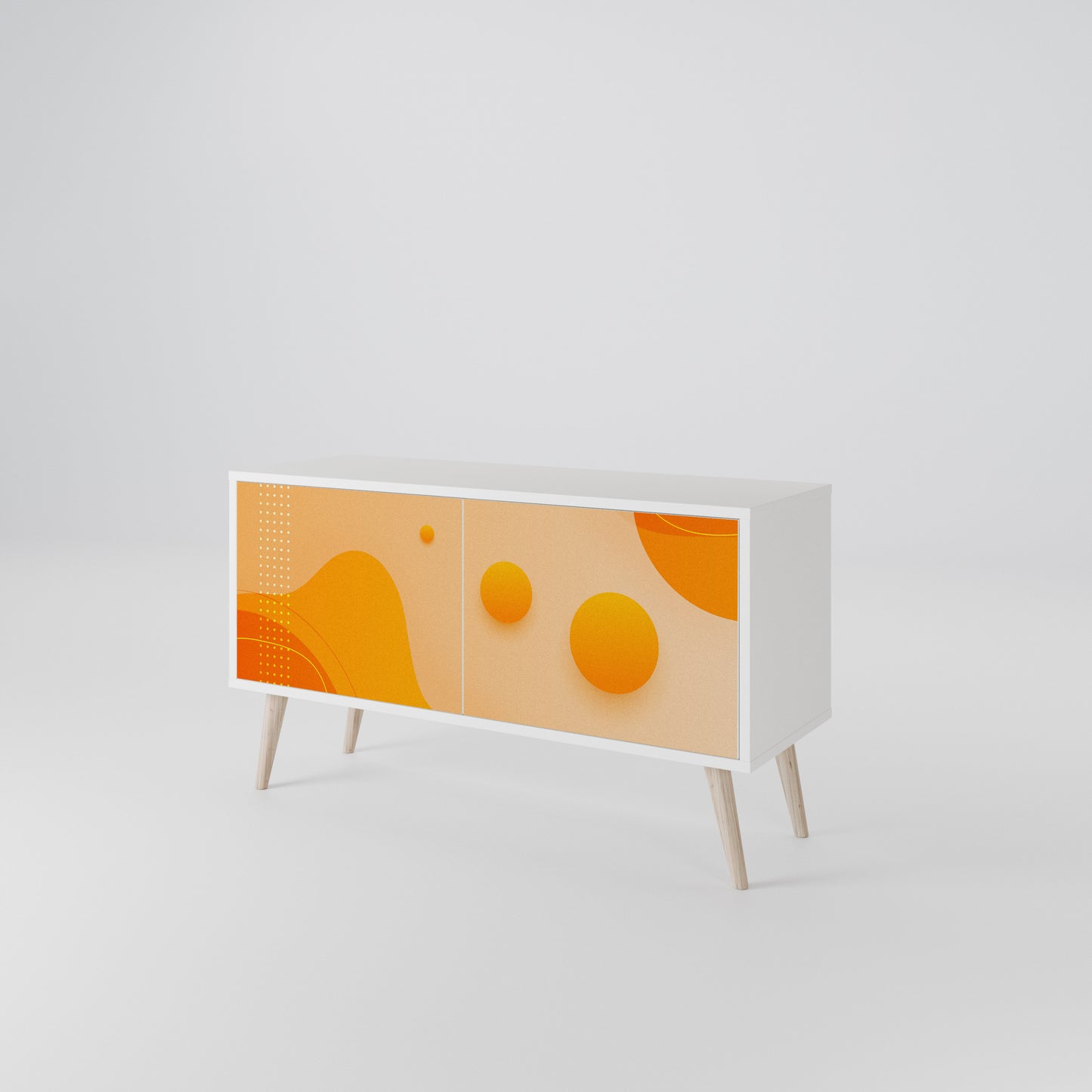 ORANGE ARRANGEMENT Mobile TV Compatto a 2 Ante