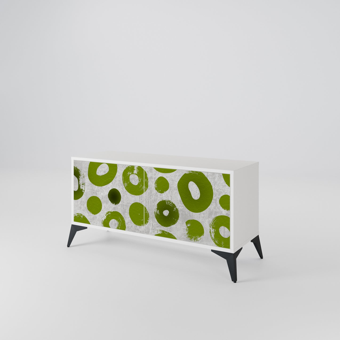 GREEN RHAPSODY Compact 2-Door TV Cabinet
