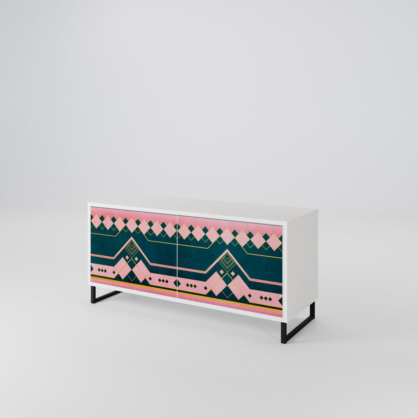 ROYAL COMPOSITION Compact 2-Door TV Cabinet