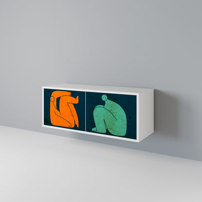 TOGETHER BUT SEPARATELY Mobile TV Compatto a 2 Ante