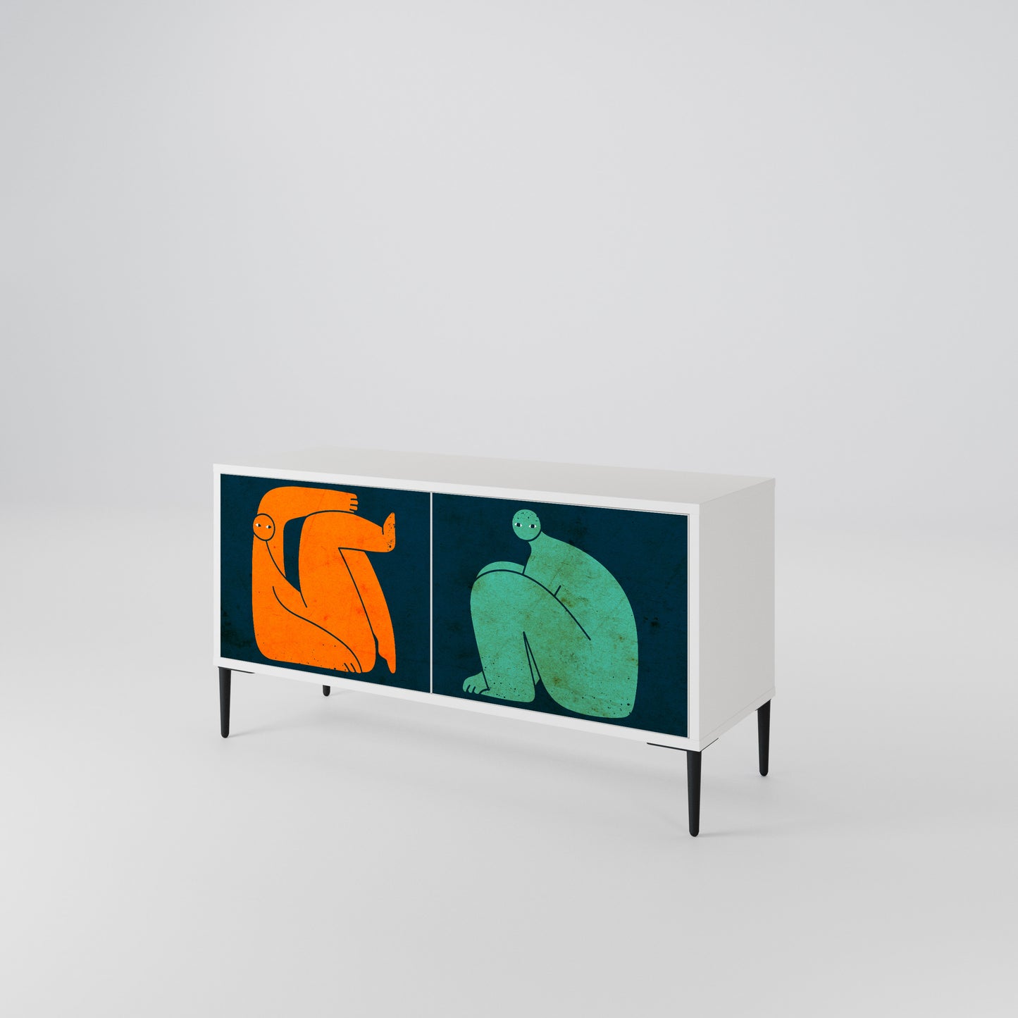 TOGETHER BUT SEPARATELY Mobile TV Compatto a 2 Ante