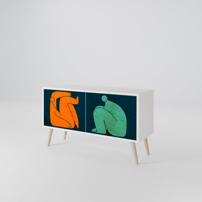 TOGETHER BUT SEPARATELY Mobile TV Compatto a 2 Ante