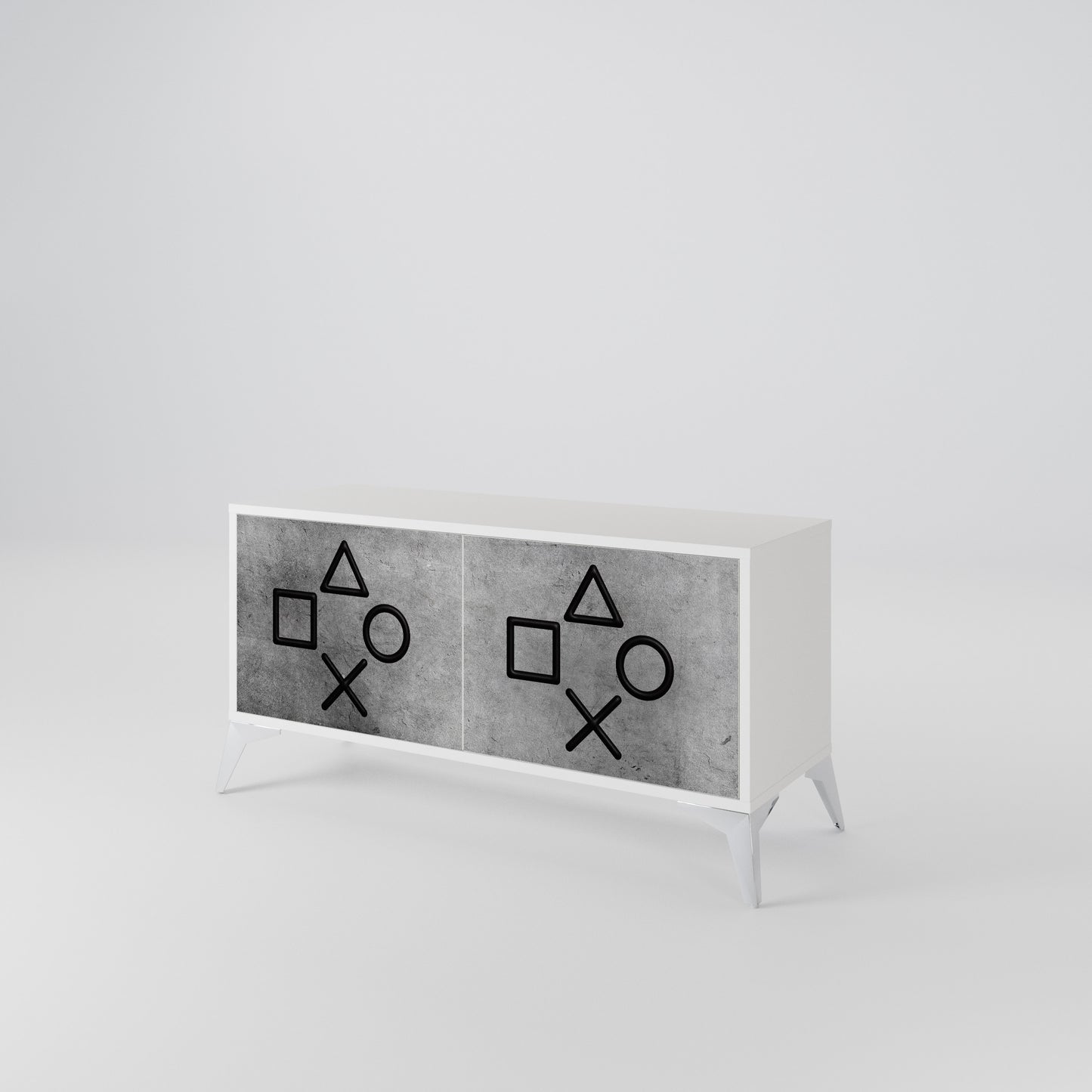 GAMER CHOICE Compact 2-Door TV Cabinet
