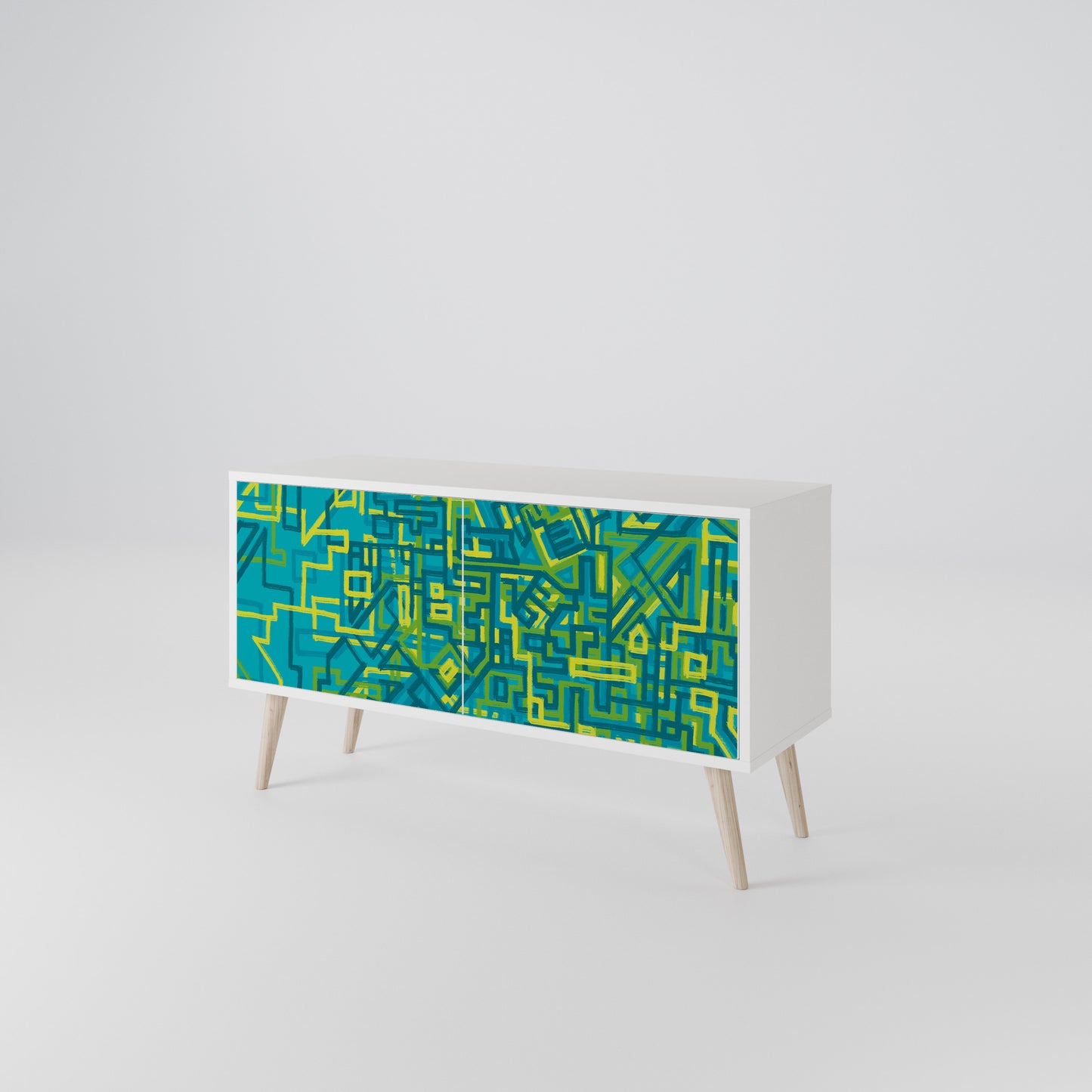 NOSTALGIC MEMORIES Compact 2-Door TV Cabinet