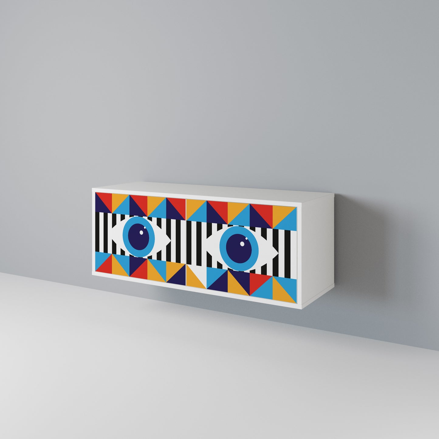 ABSTRACTION AND GEOMETRY Mobile TV Compatto a 2 Ante