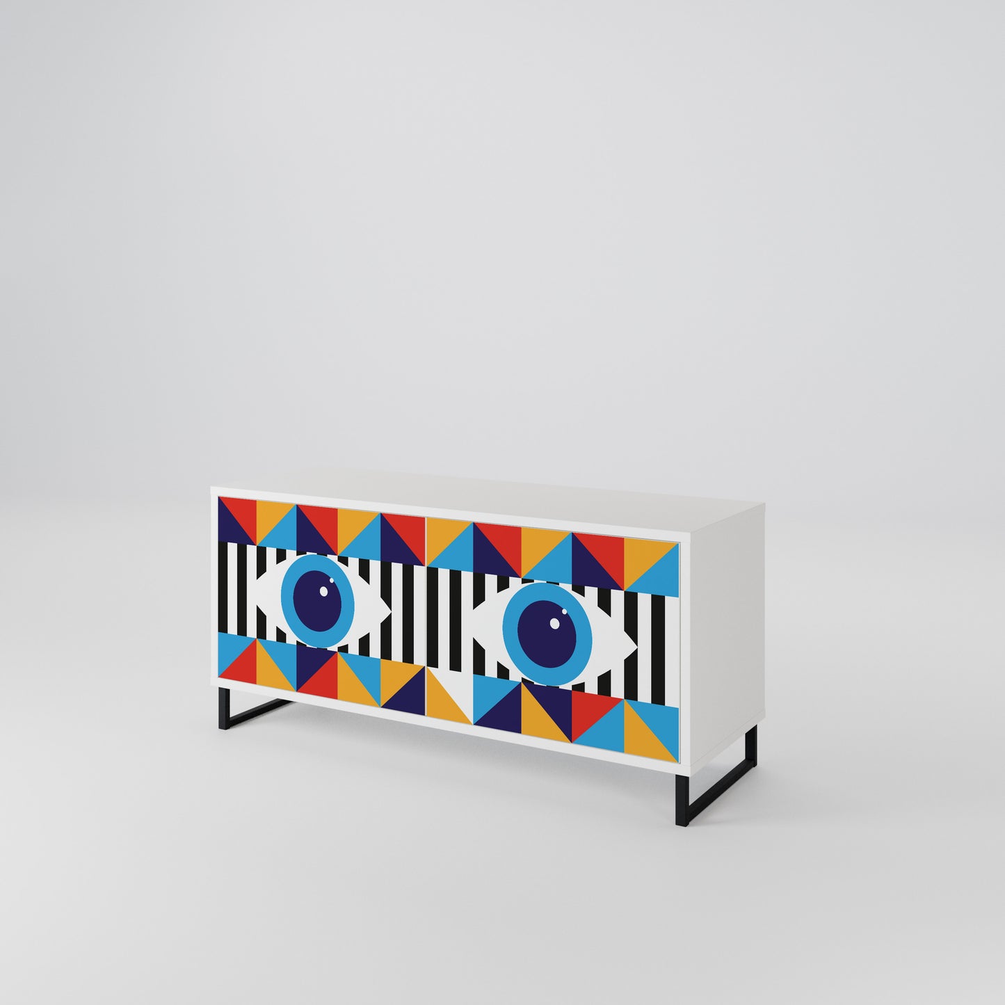 ABSTRACTION AND GEOMETRY Mobile TV Compatto a 2 Ante