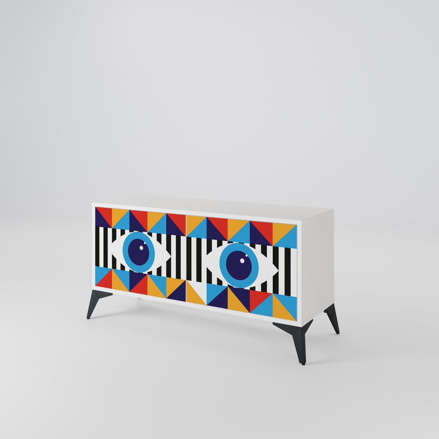 ABSTRACTION AND GEOMETRY Mobile TV Compatto a 2 Ante