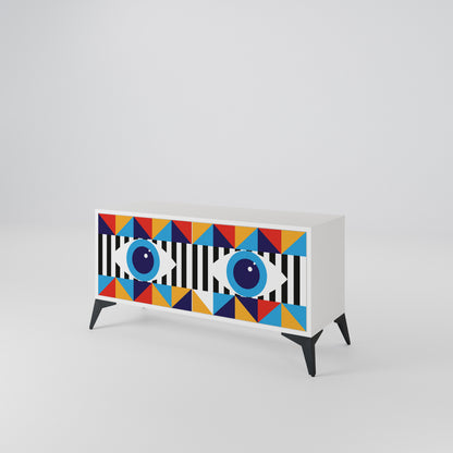 ABSTRACTION AND GEOMETRY Mobile TV Compatto a 2 Ante