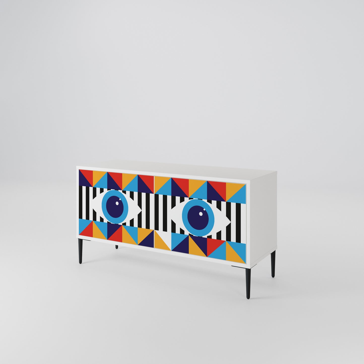 ABSTRACTION AND GEOMETRY Mobile TV Compatto a 2 Ante