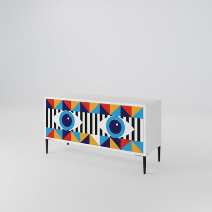 ABSTRACTION AND GEOMETRY Mobile TV Compatto a 2 Ante