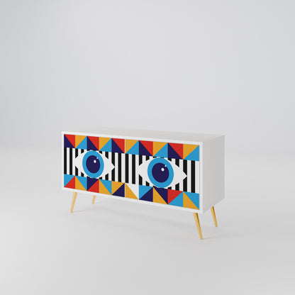 ABSTRACTION AND GEOMETRY Mobile TV Compatto a 2 Ante