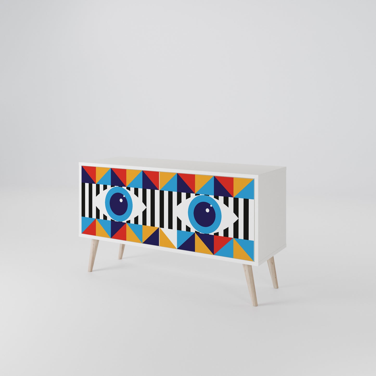 ABSTRACTION AND GEOMETRY Mobile TV Compatto a 2 Ante