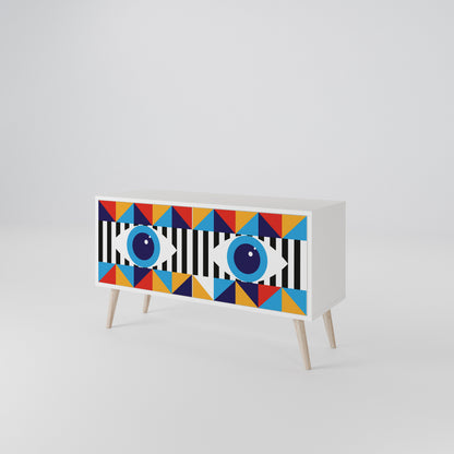 ABSTRACTION AND GEOMETRY Mobile TV Compatto a 2 Ante