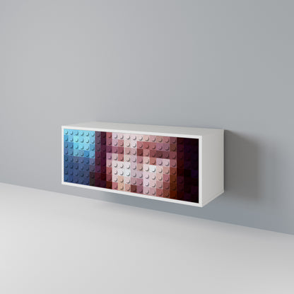 CONSTRUCTIVE ART Mobile TV Compatto a 2 Ante