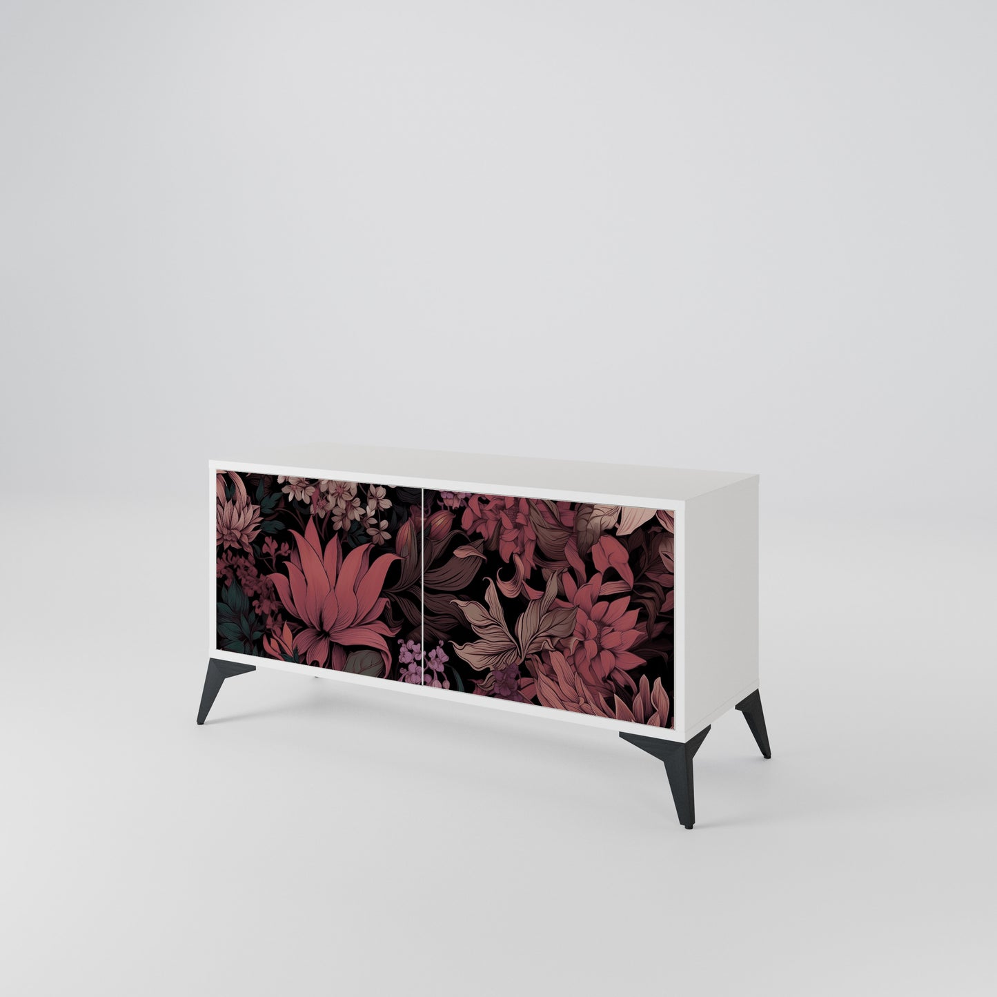 FLORAL WHISPER Mobile TV Compatto a 2 Ante