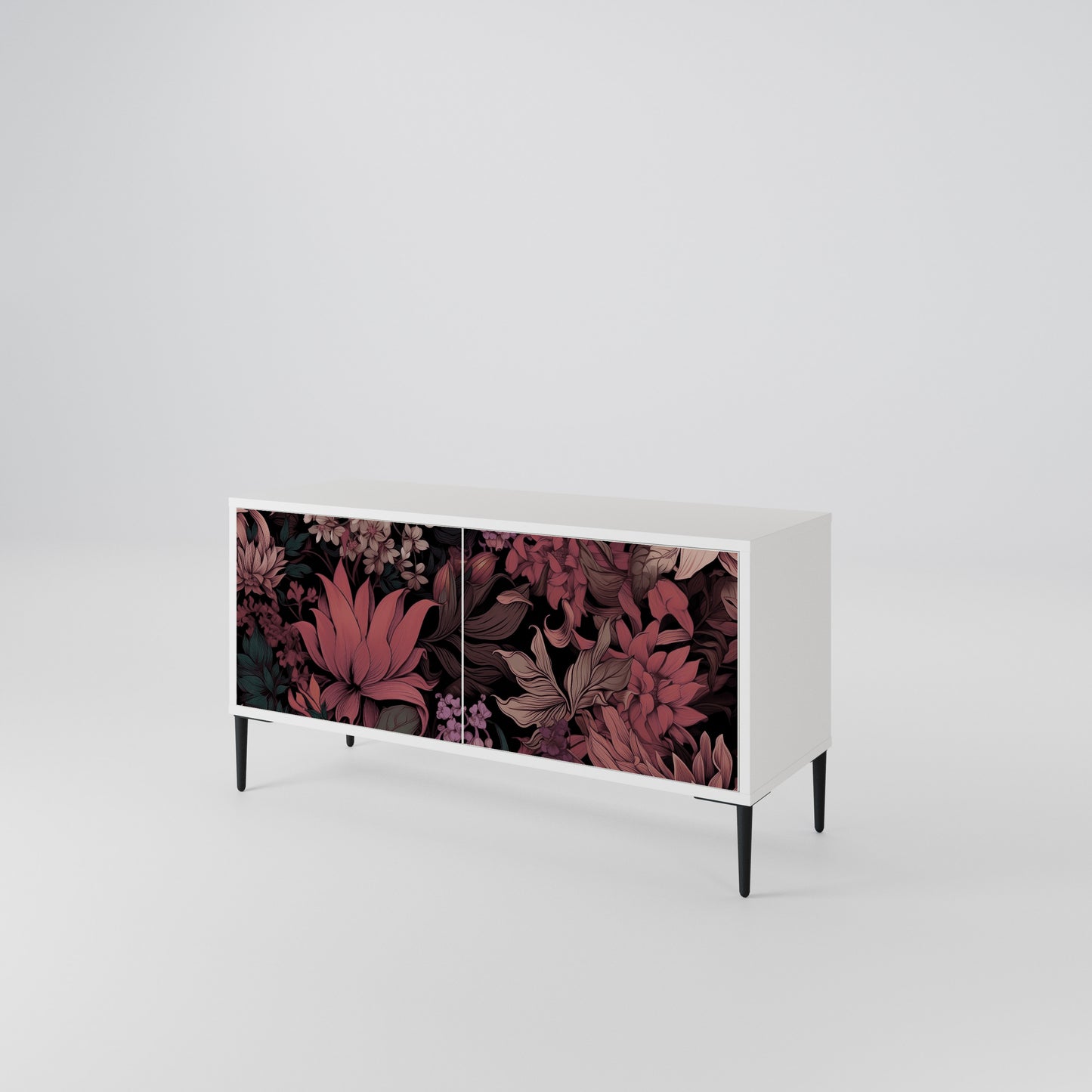 FLORAL WHISPER Mobile TV Compatto a 2 Ante