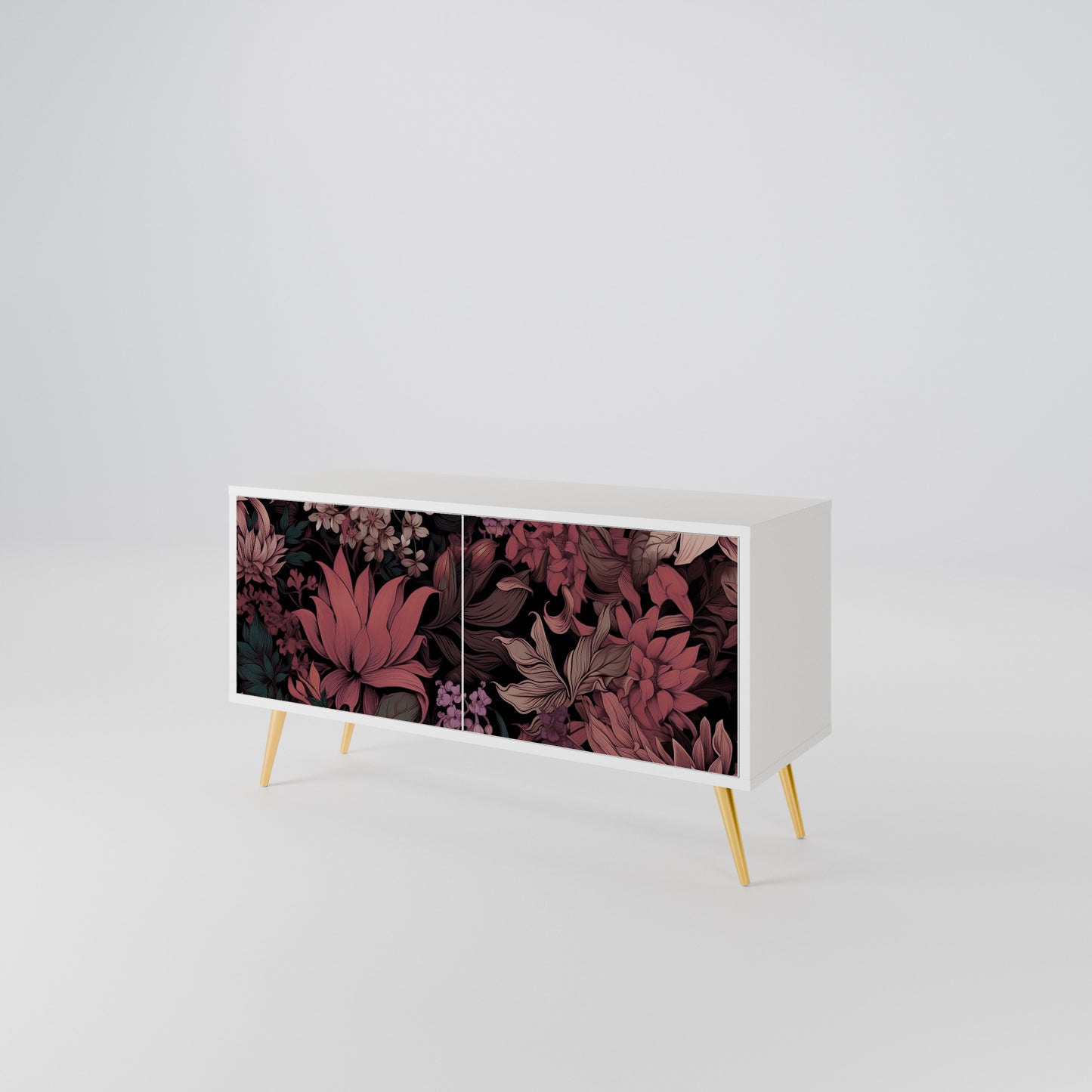 FLORAL WHISPER Mobile TV Compatto a 2 Ante