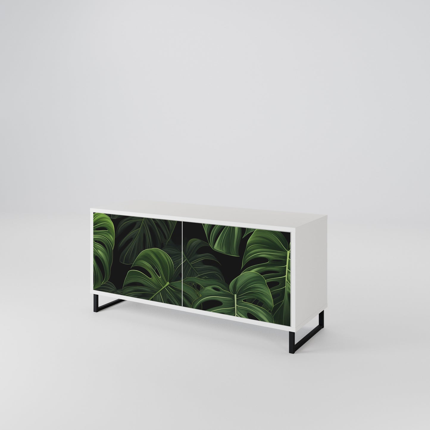 INFINITE MONSTERA Mobile TV Compatto a 2 Ante
