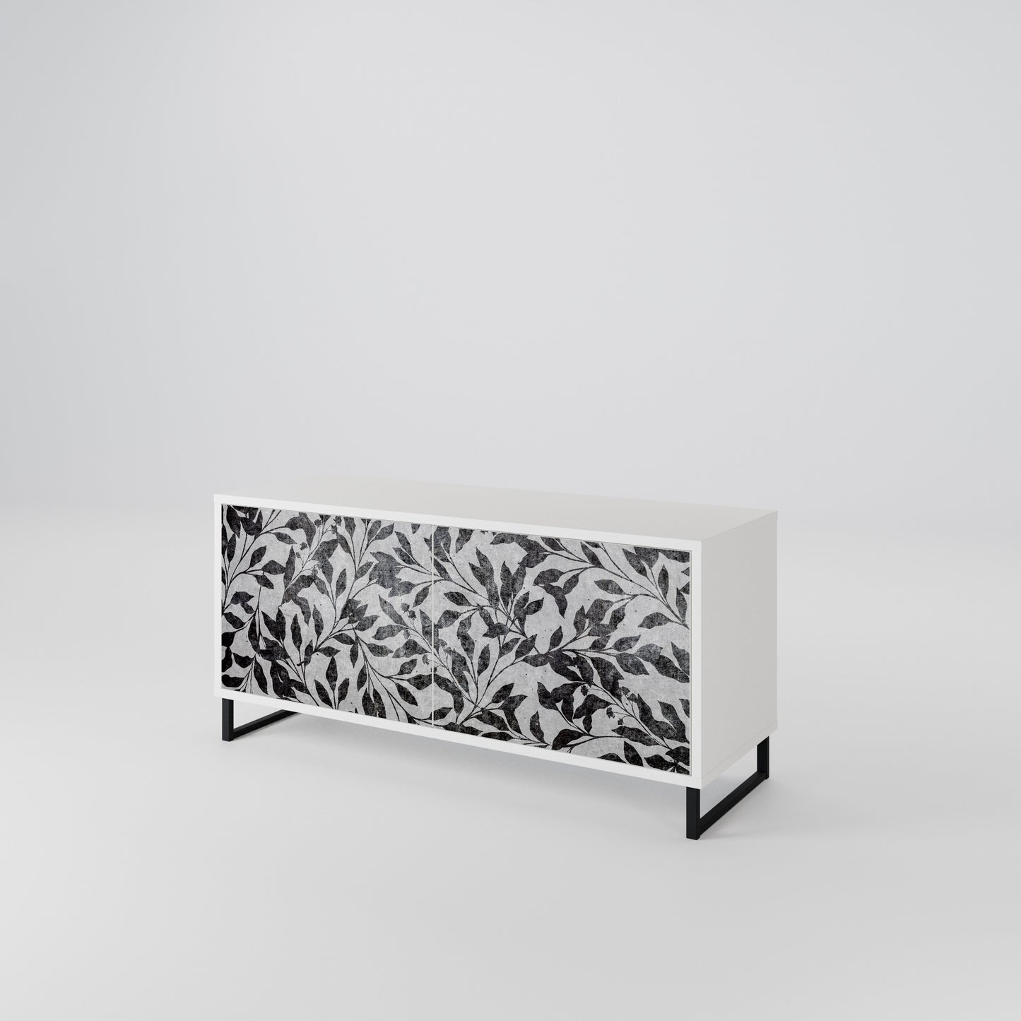 CHARCOAL SPROUT Mobile TV Compatto a 2 Ante