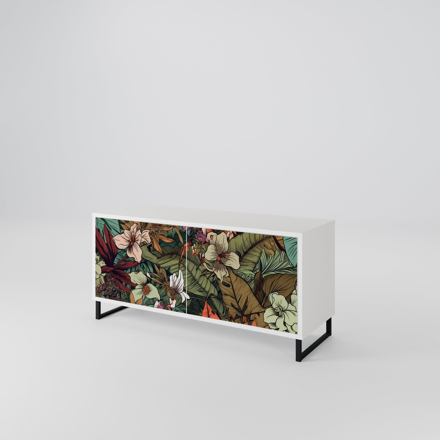 BOTANICAL EMERGENCE Mobile TV Compatto a 2 Ante