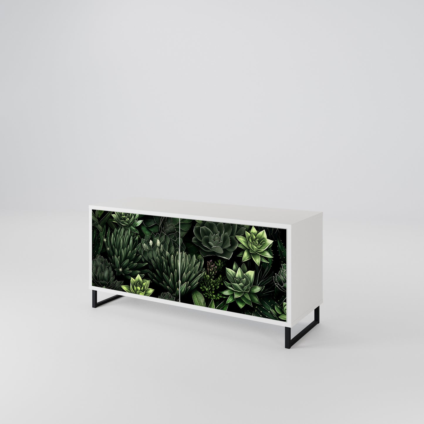 SUCCULENT JUNGLE Mobile TV Compatto a 2 Ante