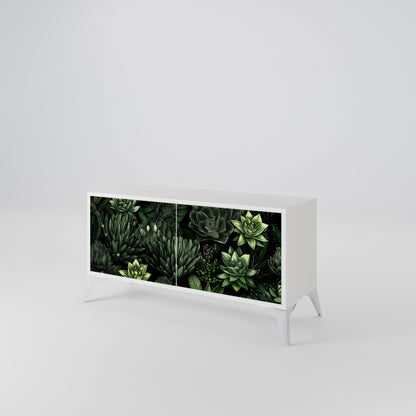 SUCCULENT JUNGLE Mobile TV Compatto a 2 Ante