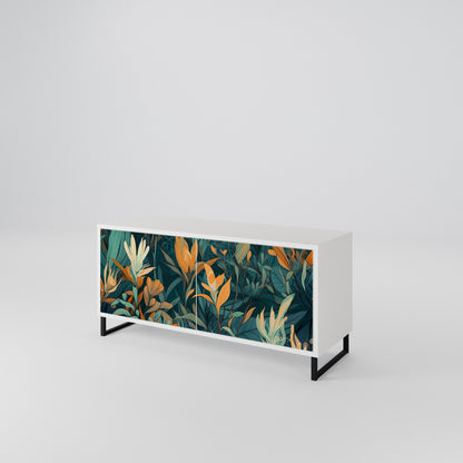 FLORAL SERENITY Mobile TV Compatto a 2 Ante