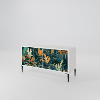 FLORAL SERENITY Mobile TV Compatto a 2 Ante