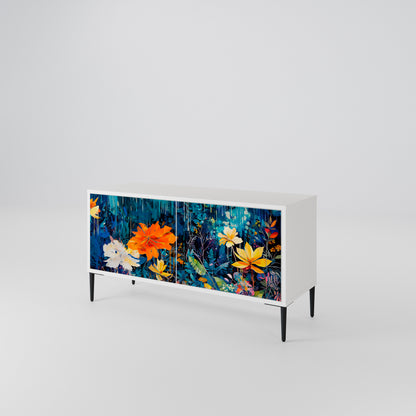 MIDNIGHT BLOSSOM Mobile TV Compatto a 2 Ante