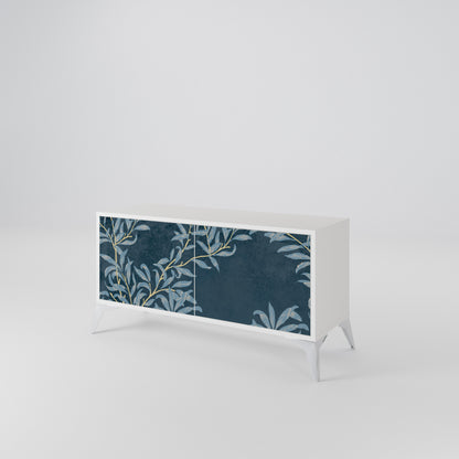 BLUE LEAVES Mobile TV Compatto a 2 Ante