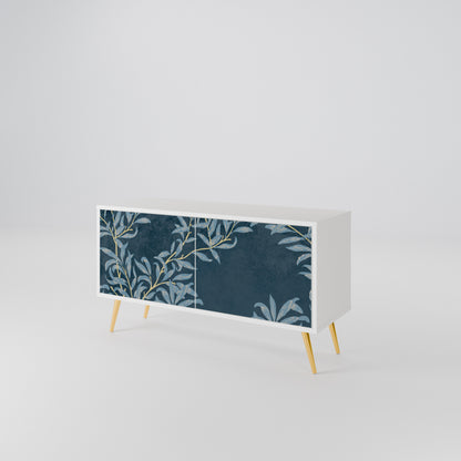 BLUE LEAVES Mobile TV Compatto a 2 Ante