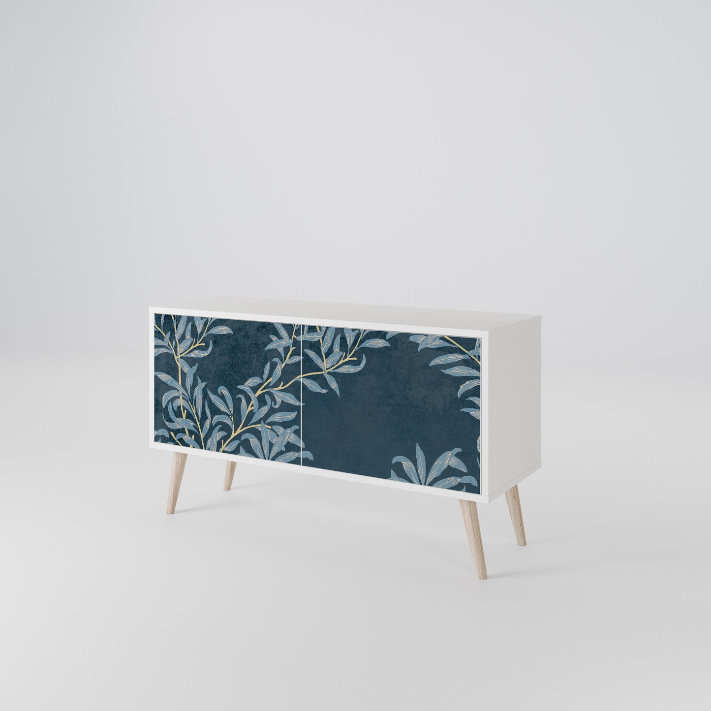 BLUE LEAVES Mobile TV Compatto a 2 Ante