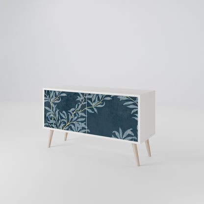 BLUE LEAVES Mobile TV Compatto a 2 Ante